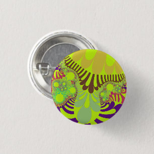 Badge Rond 2,50 Cm Humeur jaune et violet