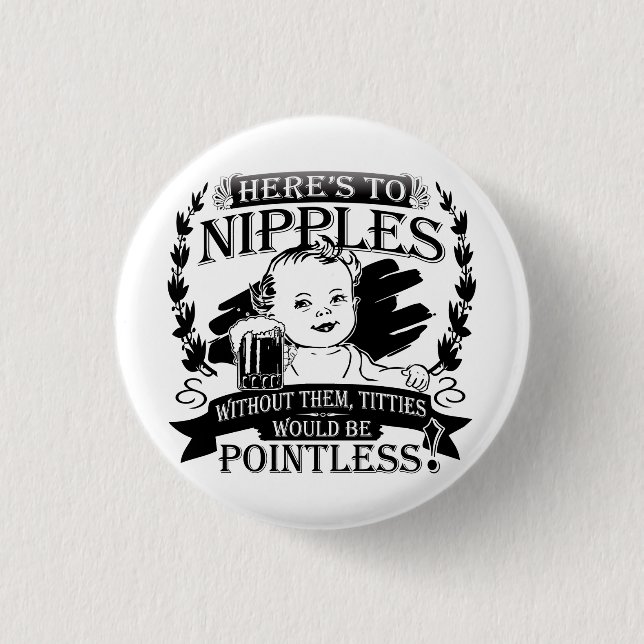 Badge Rond 2,50 Cm Humour de allaitement (Devant)