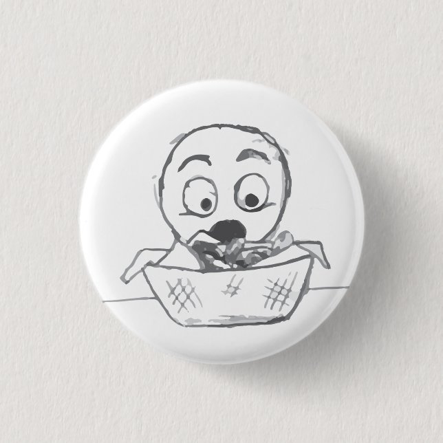 Badge Rond 2,50 Cm Hush Puppies ! (Devant)