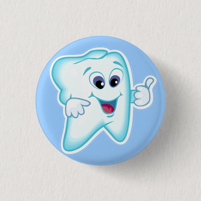Badge Rond 2,50 Cm Hygiéniste dentaire drôle (Devant)