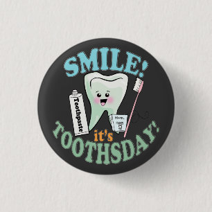 Badge Rond 2,50 Cm Hygiéniste dentaire drôle de dentiste