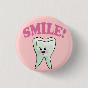 Badge Rond 2,50 Cm Hygiéniste dentaire mignon