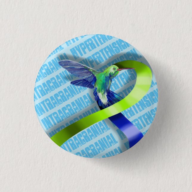 Badge Rond 2,50 Cm Hypertension intra-crânienne (Devant)