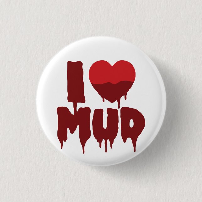 Badge Rond 2,50 Cm I Coeur (Amour) Boue (Devant)