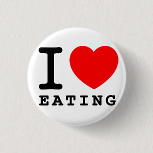 Badge Rond 2,50 Cm I consommation de coeur