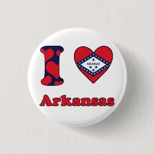 Badge Rond 2,50 Cm I love Arkansas