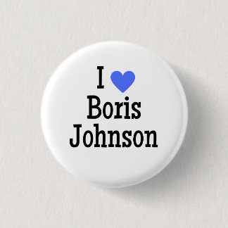 Badge Rond 2,50 Cm I Love Boris Johnson