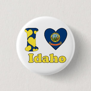 Badge Rond 2,50 Cm I love Idaho