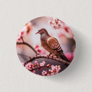 Badge Rond 2,50 Cm Icône : colombe