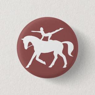 Badge Rond 2,50 Cm icône de voûte de cheval