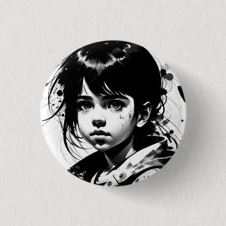 Badge Rond 2,50 Cm Icône : fille