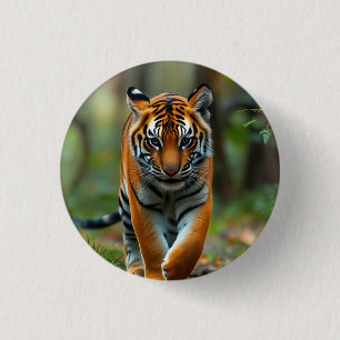 Badge Rond 2,50 Cm Icône : Tigre indien