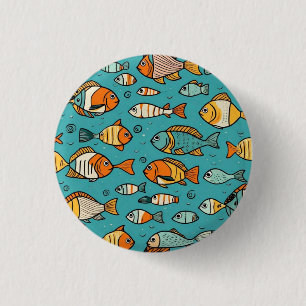 Badge Rond 2,50 Cm Idées cadeaux de motif de poisson