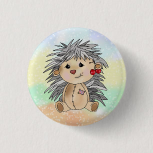 Badge Rond 2,50 Cm Igel avec cerises