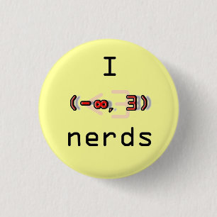 Badge Rond 2,50 Cm iheartnerds