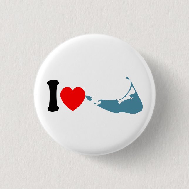 Badge Rond 2,50 Cm Île de Nantucket (Devant)