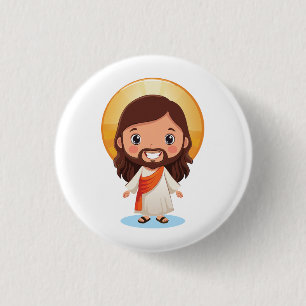 Badge Rond 2,50 Cm Illustration de Jésus-Christ