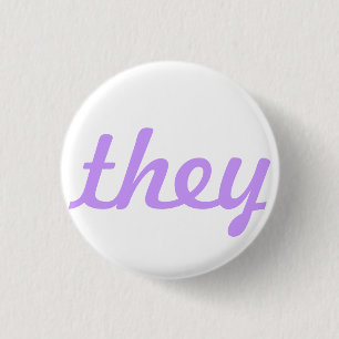 Badge Rond 2,50 Cm ils bouton/goupille de pronom