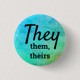 Badge Rond 2,50 Cm Ils, eux, leurs pronounouns