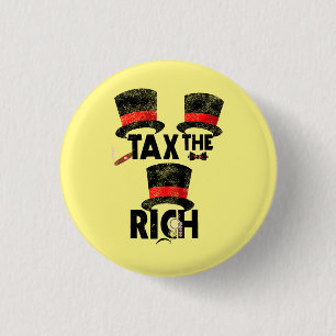 Badge Rond 2,50 Cm Impôt des riches (en détresse)