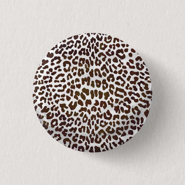 Badge Rond 2,50 Cm Impression de chocolat léopard (Devant)