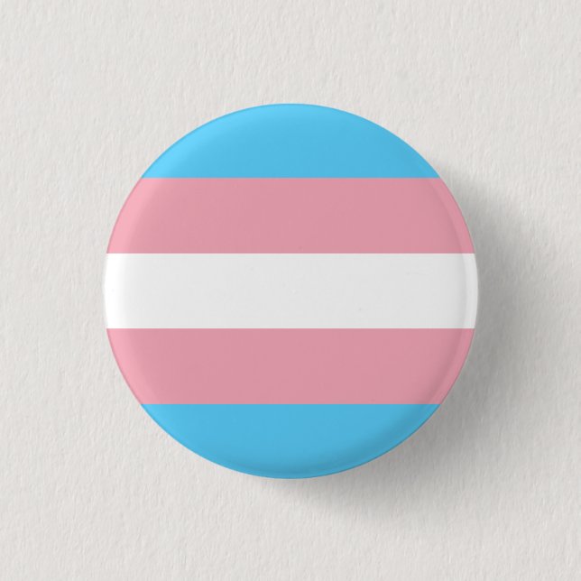 Badge Rond 2,50 Cm Indicateur de fierté transgenre (Devant)