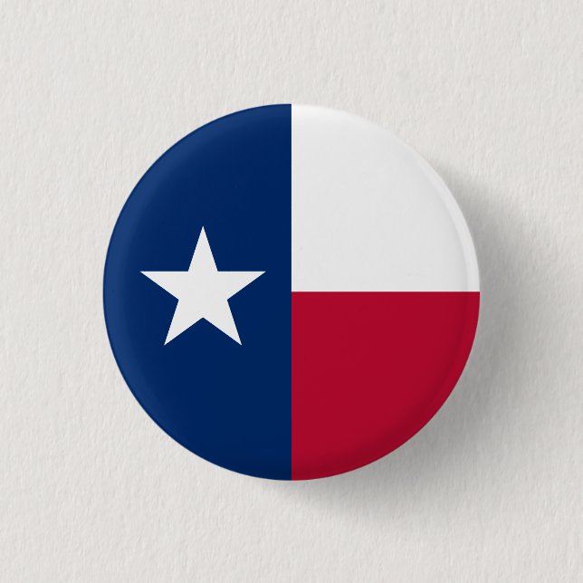 Badge Rond 2,50 Cm Indicateur d'état du Texas (Devant)