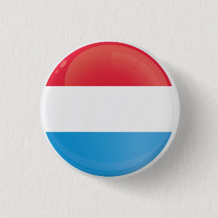 Badge Rond 2,50 Cm Indicateur d'icône arrondi du Luxembourg