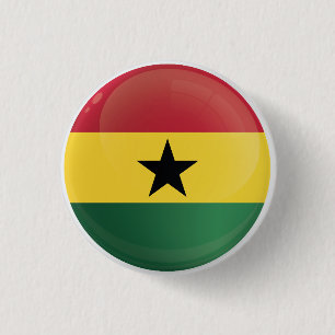 Badge Rond 2,50 Cm Indicateur d'icône du Ghana