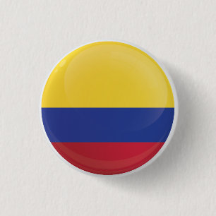 Badge Rond 2,50 Cm Indicateur d'icône rond de Colombie