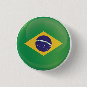 Badge Rond 2,50 Cm Indicateur d'icône ronde Brésil