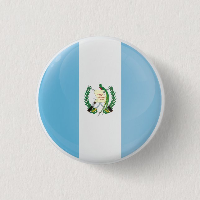 Badge Rond 2,50 Cm Indicateur d'icône ronde du Guatemala (Devant)