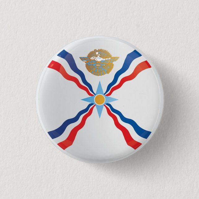 Badge Rond 2,50 Cm Indicateur d'icône ronde en Assyrie (Devant)