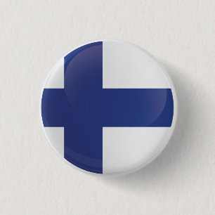 Badge Rond 2,50 Cm Indicateur d'icône ronde Finlande