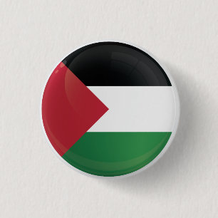 Badge Rond 2,50 Cm Indicateur d'icône ronde Palestine