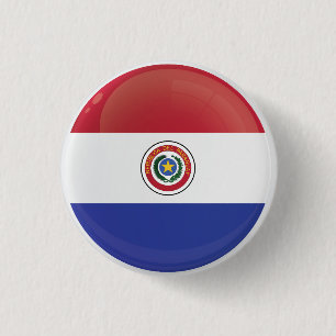 Badge Rond 2,50 Cm Indicateur Icône Arrondi Paraguay
