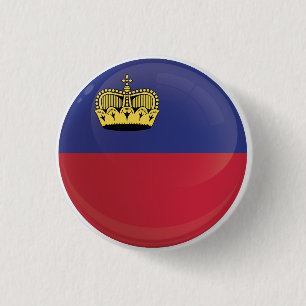 Badge Rond 2,50 Cm Indicateur Icône Ronde Liechtenstein