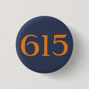 Badge Rond 2,50 Cm Indicatif régional 615 (Nashville)