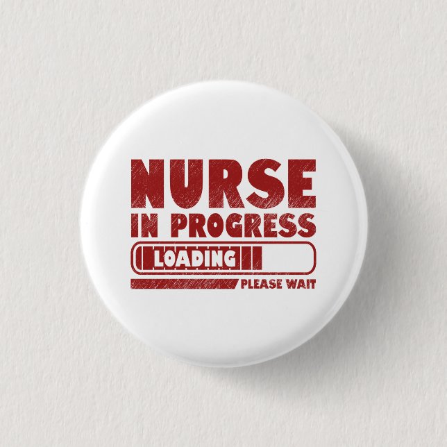 Badge Rond 2,50 Cm Infirmière dans la formation (Devant)