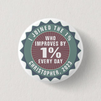 Badge Rond 2,50 Cm Influenceur motivationnel personnalisé de un pour