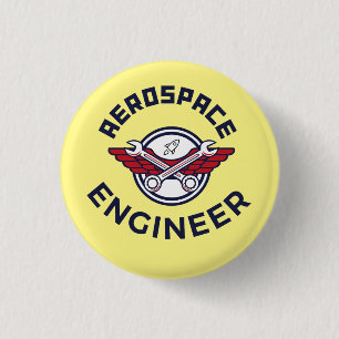 Badge Rond 2,50 Cm Ingénieur aérospatial