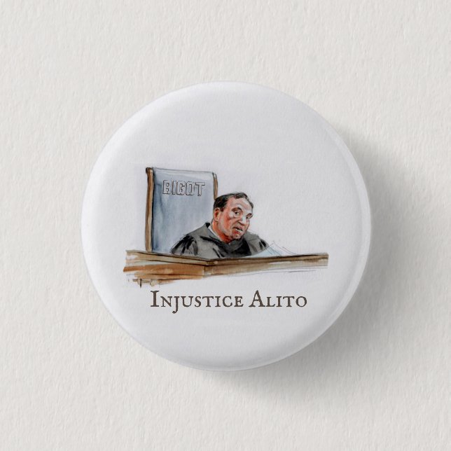 Badge Rond 2,50 Cm Injustice Sam Alito (Devant)