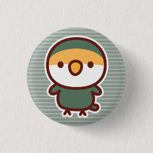 Badge Rond 2,50 Cm Inséparable à face rose mauve