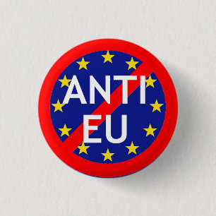 Badge Rond 2,50 Cm Insigne Anti-UE