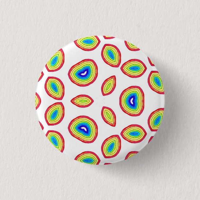 Badge Rond 2,50 Cm Insigne arc-en-ciel (Devant)