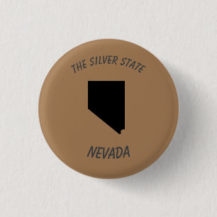 Badge Rond 2,50 Cm Insigne argenté d'état