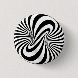 Badge Rond 2,50 Cm Insigne - Art psychédélique B/W