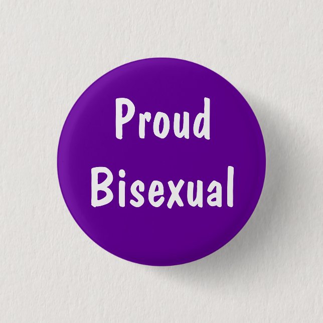 Badge Rond 2,50 Cm Insigne bisexuel fier (Devant)