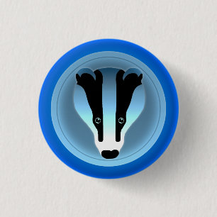 Badge Rond 2,50 Cm Insigne de blaireau