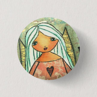 Badge Rond 2,50 Cm Insigne de bouton d'ange d'amour